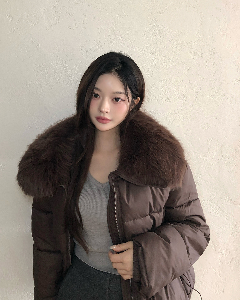 All-match cotton coat Korean style coat for women