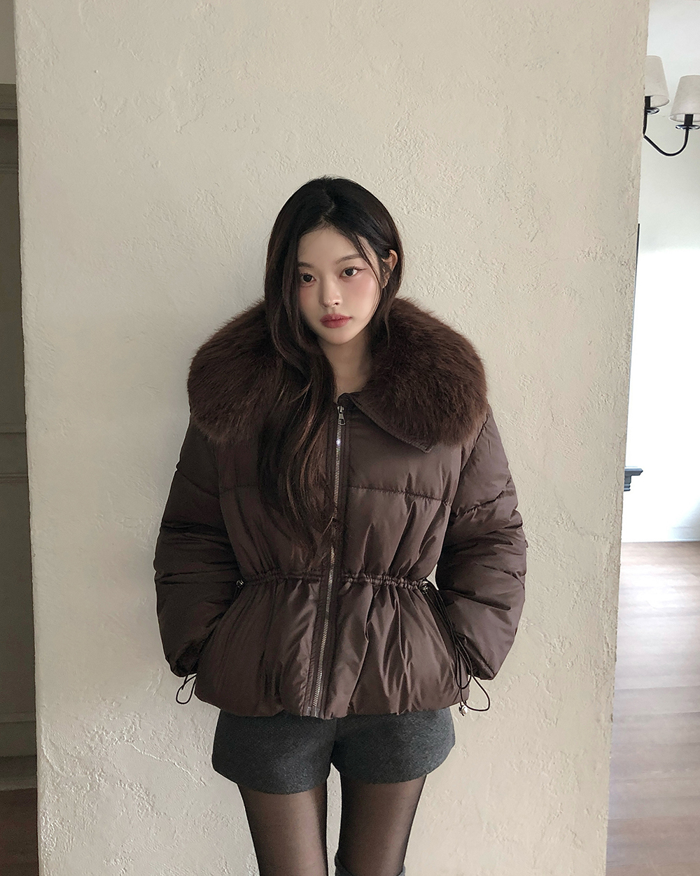 All-match cotton coat Korean style coat for women