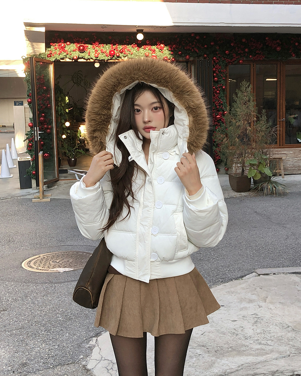 Winter short coat Korean style cotton coat for women