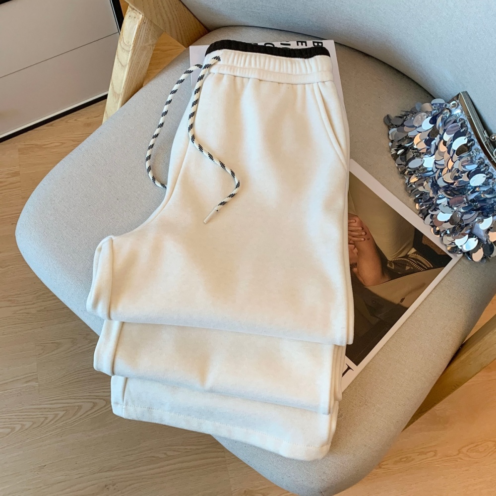 Thermal casual pants thick pants for women