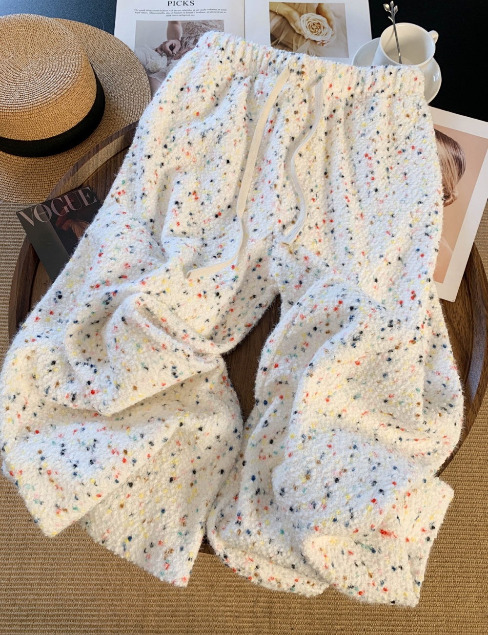 Casual thick winter sweatpants stars plus velvet pants