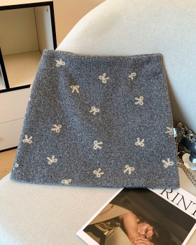 Woolen christmas short skirt Korean style skirt for women