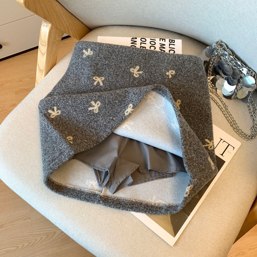 Woolen christmas short skirt Korean style skirt for women