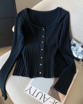 Slim short small shirt Western style cardigan for women