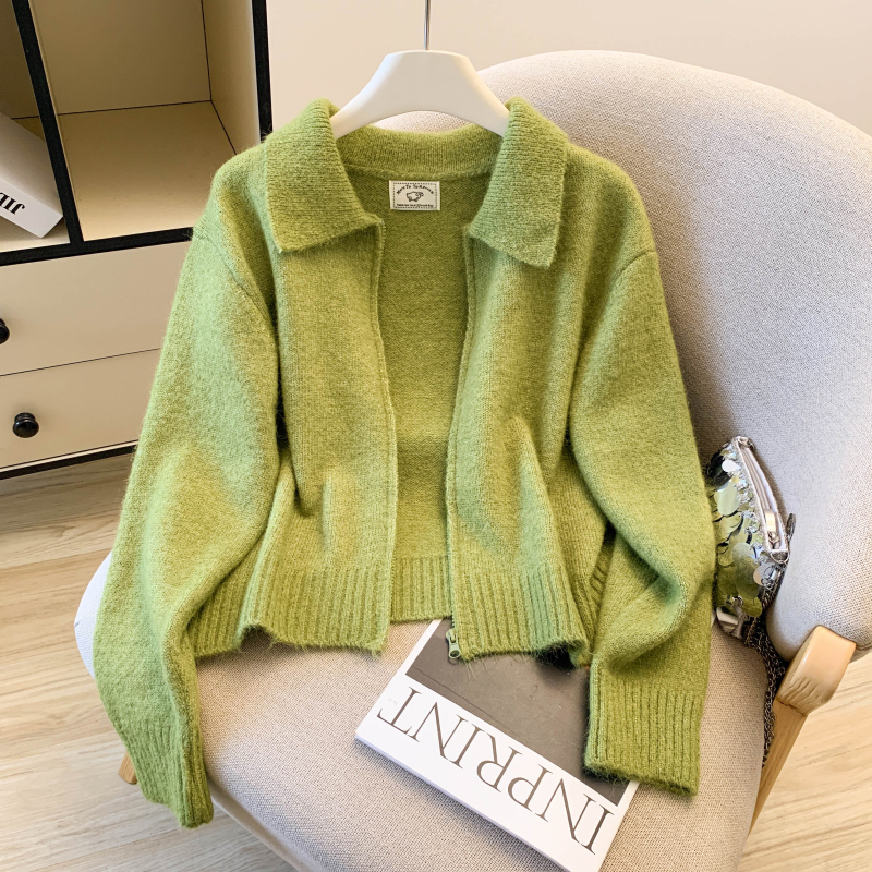 Pure Western style coat Korean style simple cardigan