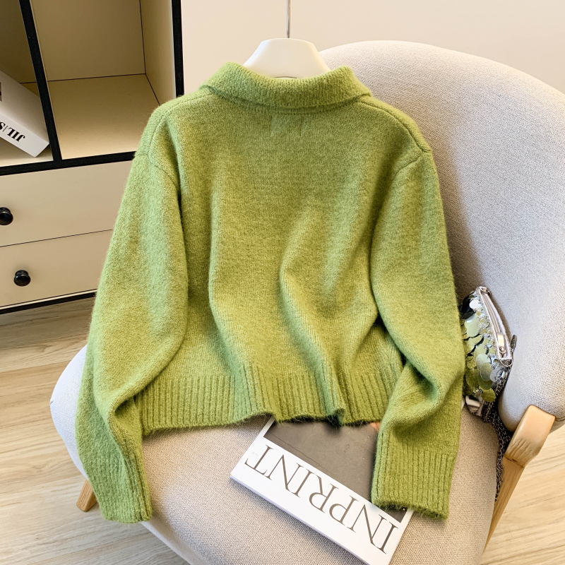 Pure Western style coat Korean style simple cardigan