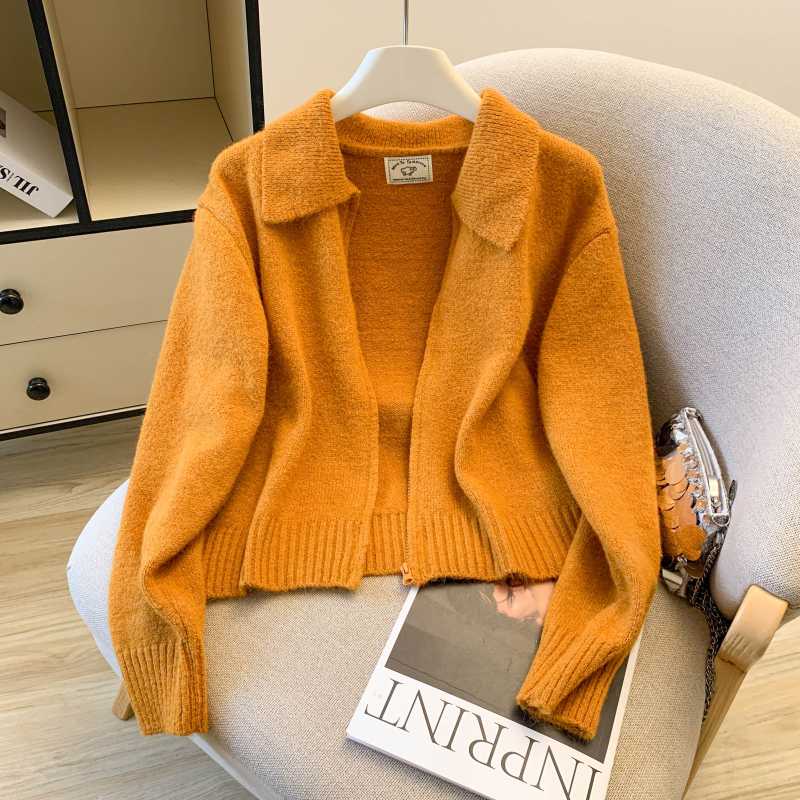 Pure Western style coat Korean style simple cardigan