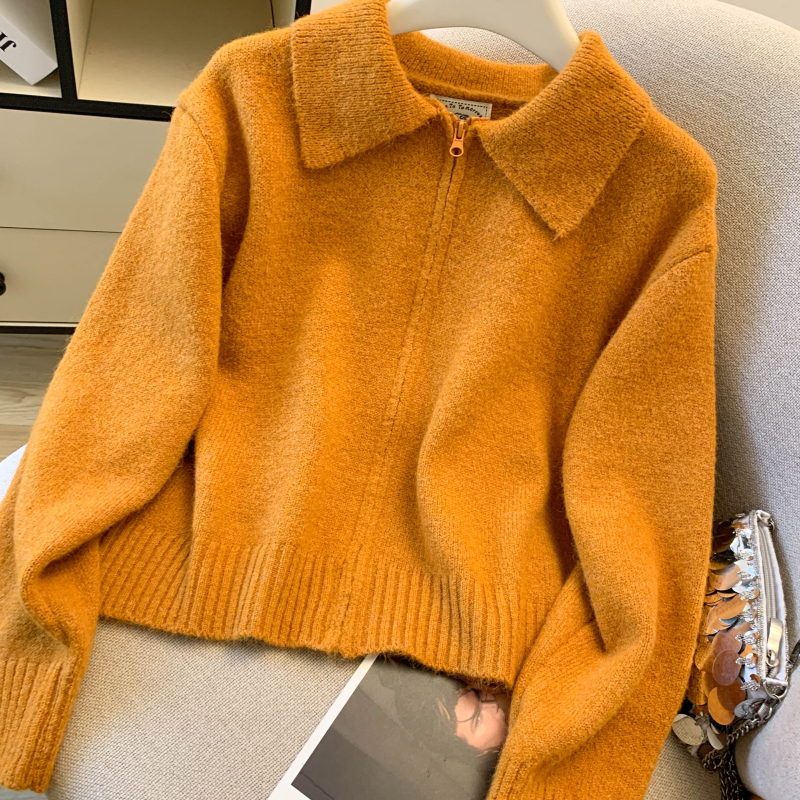 Pure Western style coat Korean style simple cardigan