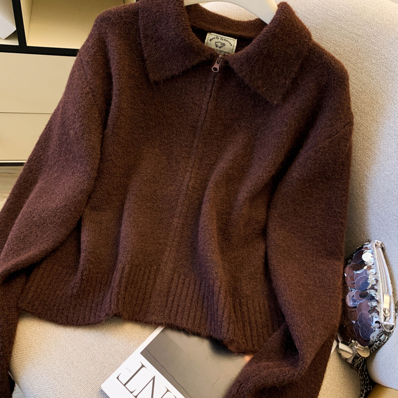 Pure Western style coat Korean style simple cardigan