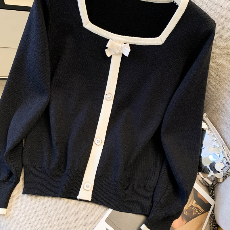 Korean style pullover long sleeve sweater for women