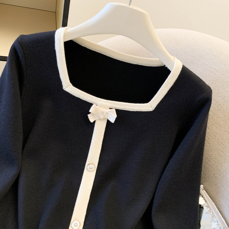 Korean style pullover long sleeve sweater for women