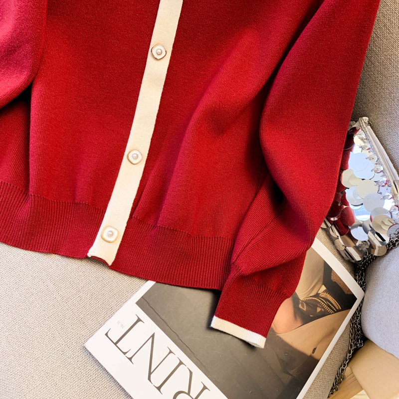 Korean style pullover long sleeve sweater for women