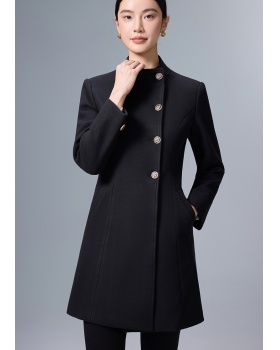 Winter simple woolen coat overalls slim coat