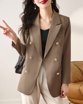 Double-breasted autumn business suit Casual commuting tops