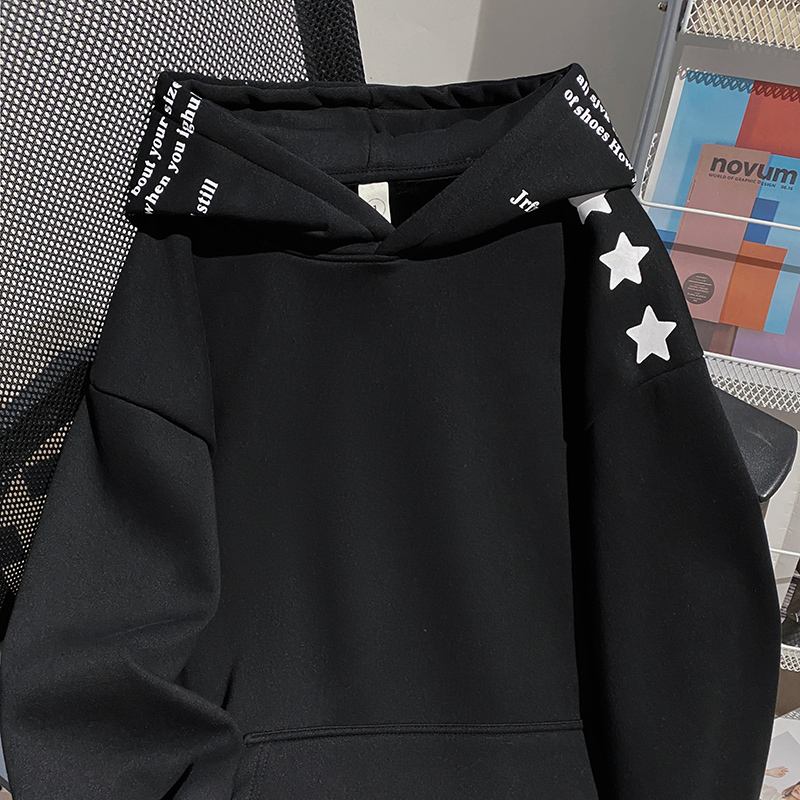 Couples loose tops autumn and winter plus velvet hoodie