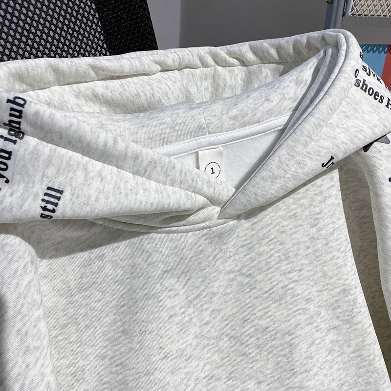 Couples loose tops autumn and winter plus velvet hoodie