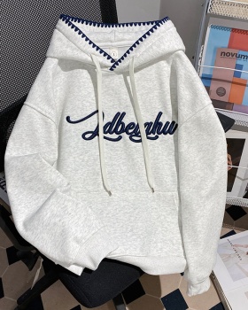 Korean style loose autumn and winter tops for women