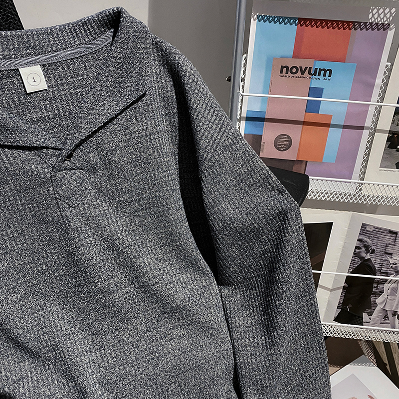 Inside the ride spring and autumn tops couples bottoming shirt