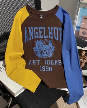 Round neck T-shirt bottoming shirt for women