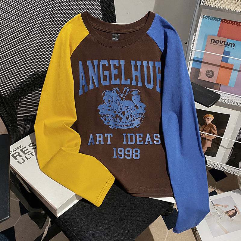 Round neck T-shirt bottoming shirt for women