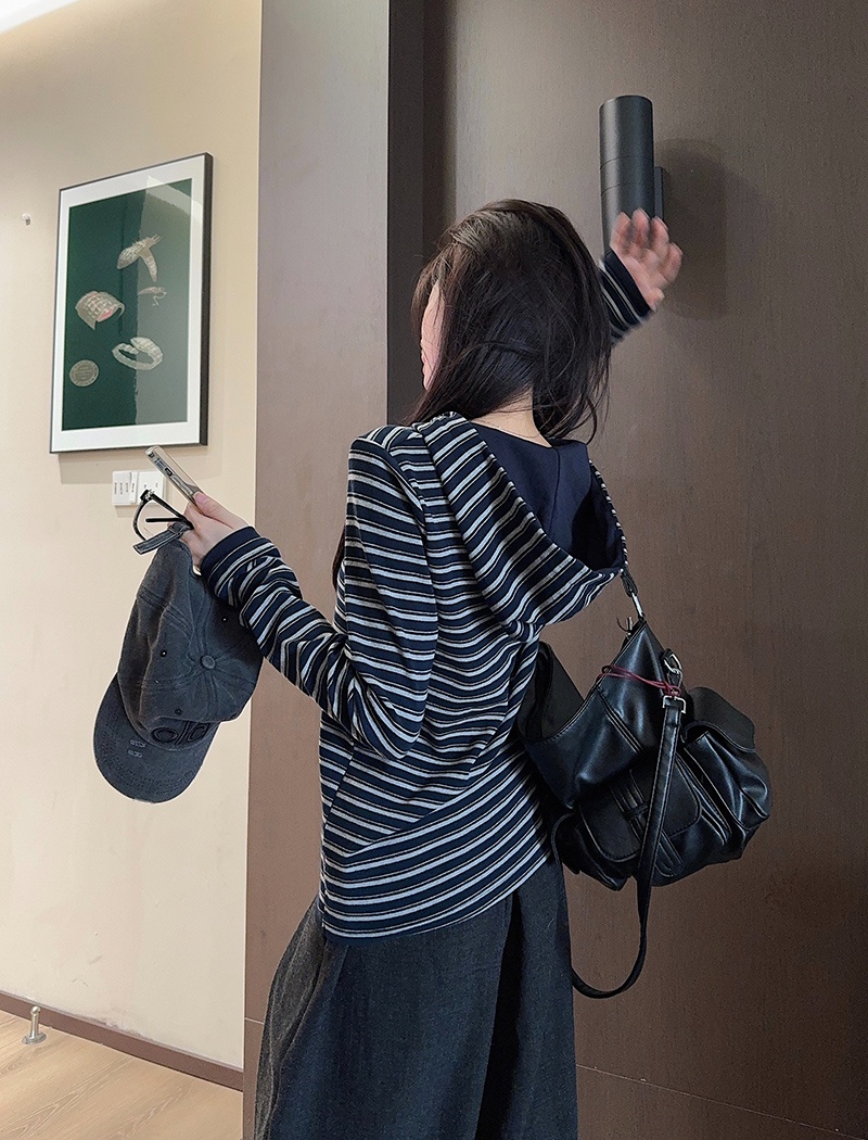 Thin T-shirt American style bottoming shirt for women