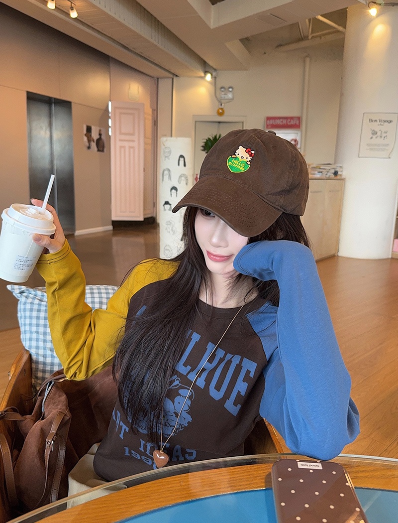 Round neck bottoming shirt tops for women