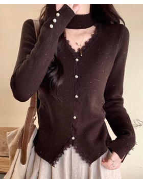 Temperament sweater fashion tops for women