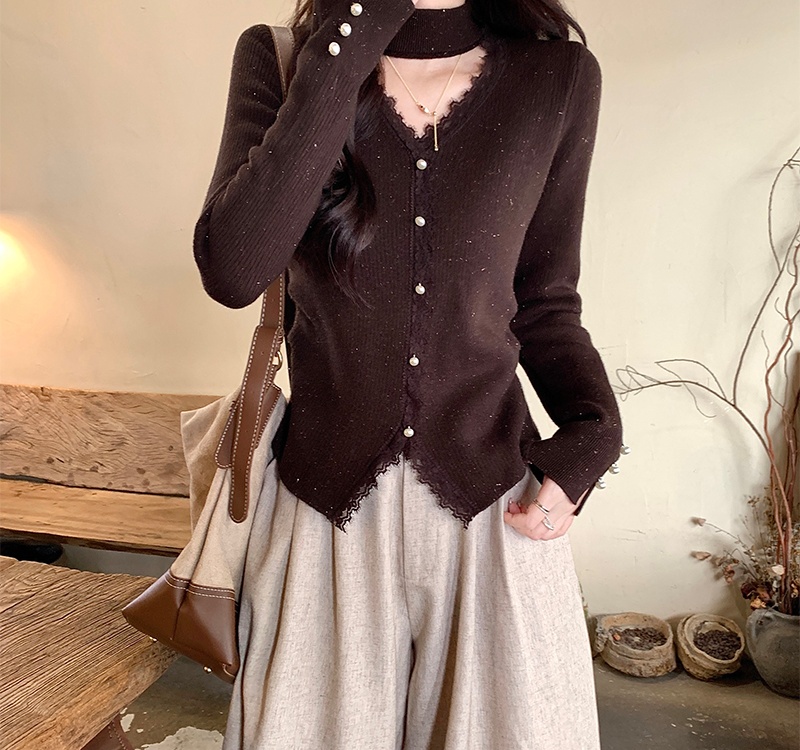 Temperament sweater fashion tops for women