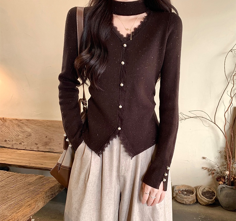 Temperament sweater fashion tops for women