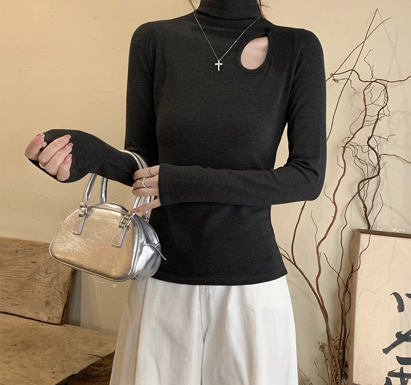 Winter Western style T-shirt sueding tops for women