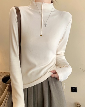 Winter long sleeve tops slim T-shirt for women