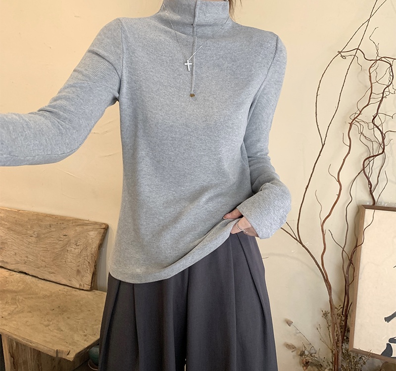 Winter long sleeve tops slim T-shirt for women