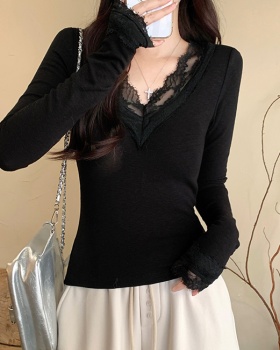 Thermal winter T-shirt inside the ride tops for women