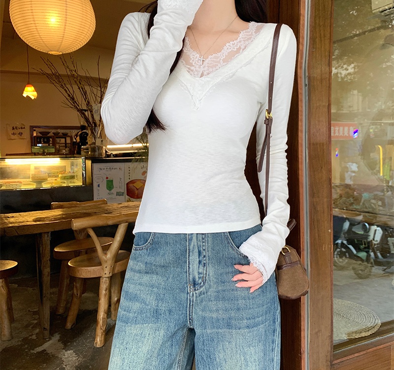 Thermal winter T-shirt inside the ride tops for women