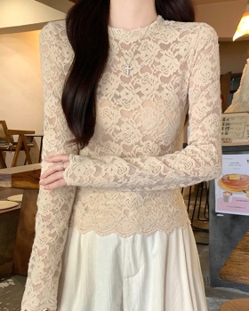 France style winter bottoming shirt small tops for women