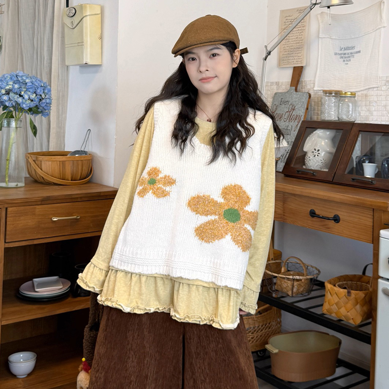 Autumn and winter retro waistcoat for women