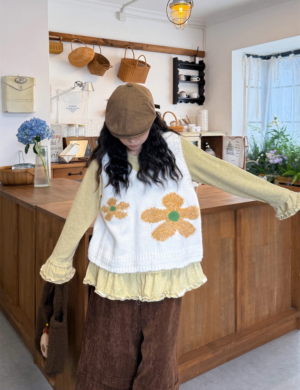 Autumn and winter retro waistcoat for women