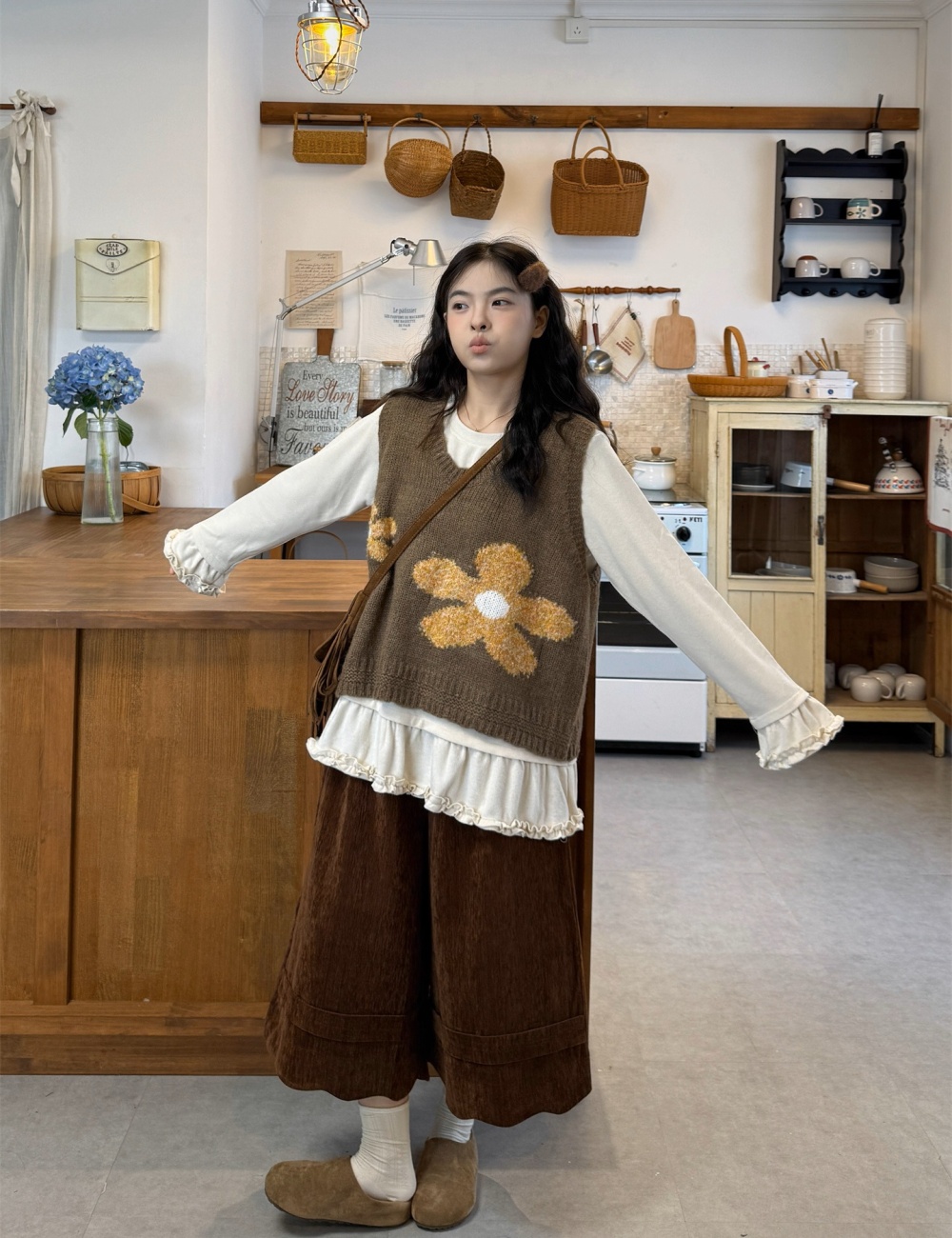 Autumn and winter retro waistcoat for women