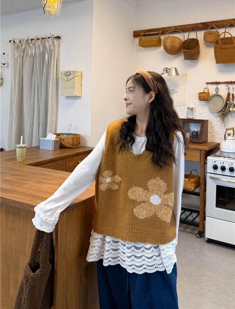 Autumn and winter retro waistcoat for women