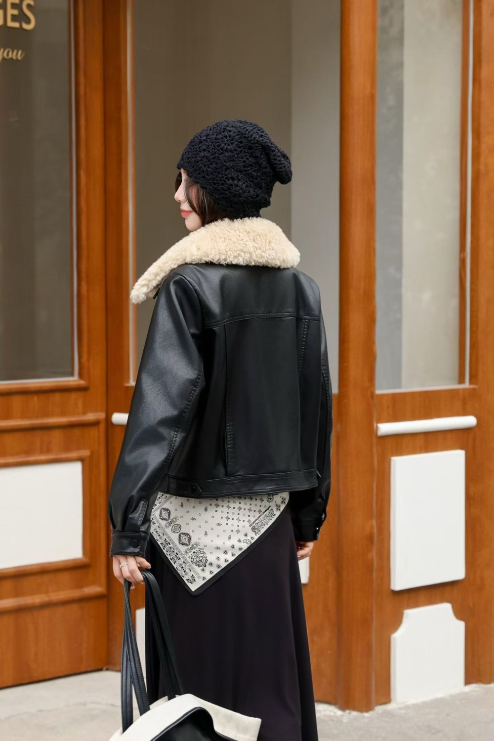 Short fashion wallet thick cotton coat for women