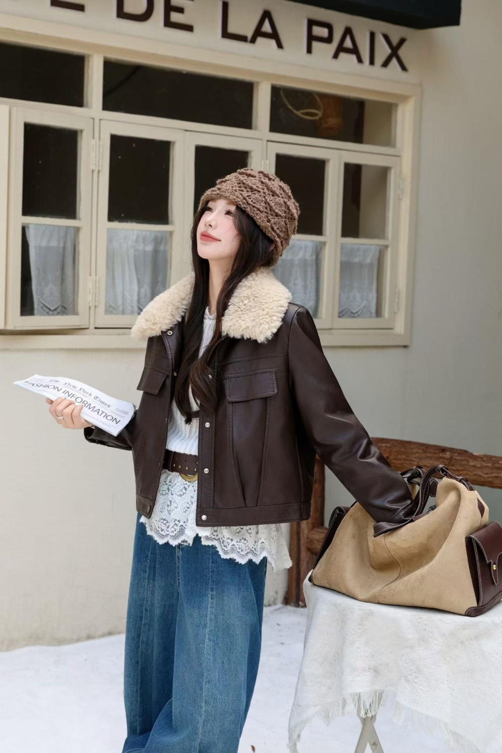 Short fashion wallet thick cotton coat for women