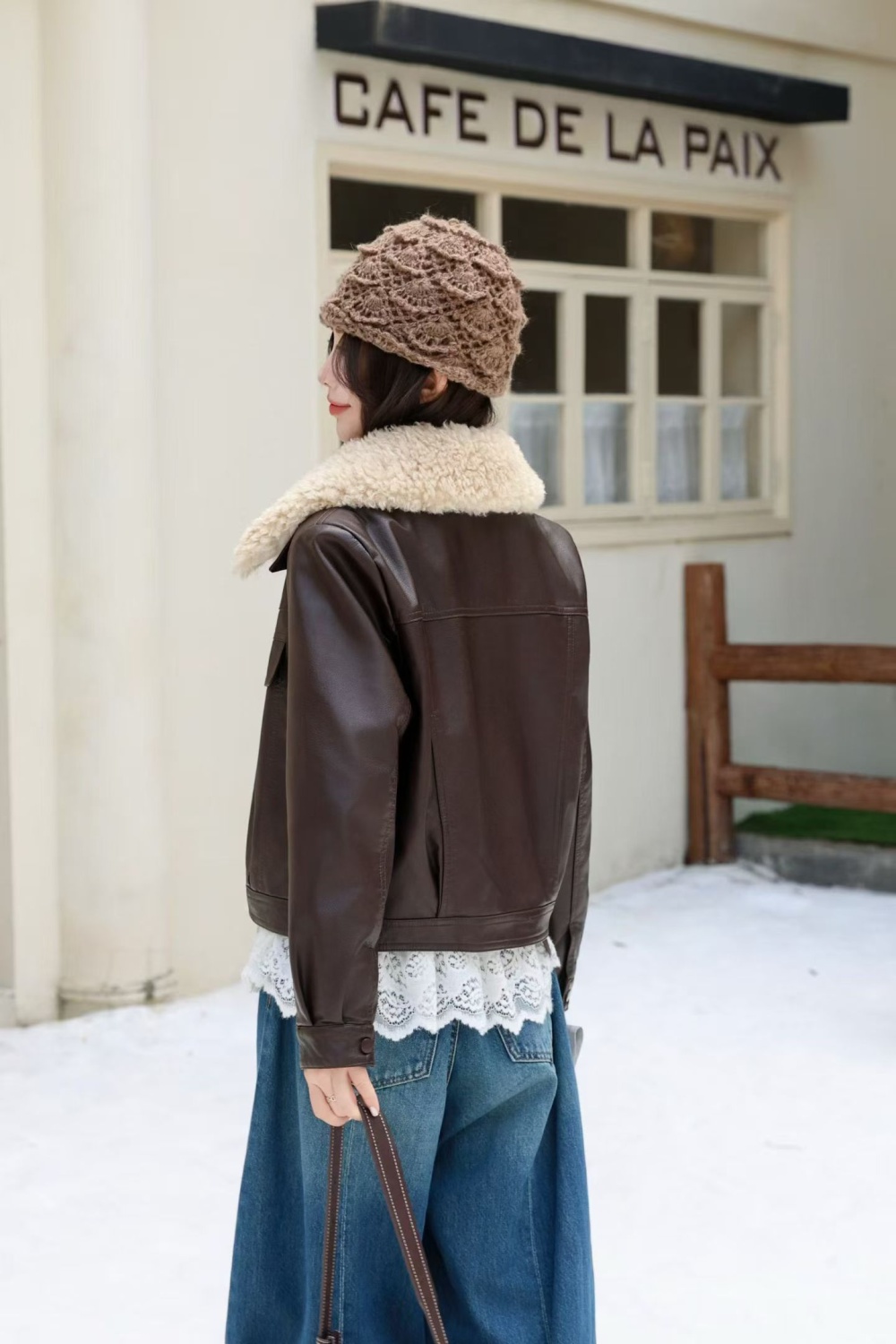 Short fashion wallet thick cotton coat for women