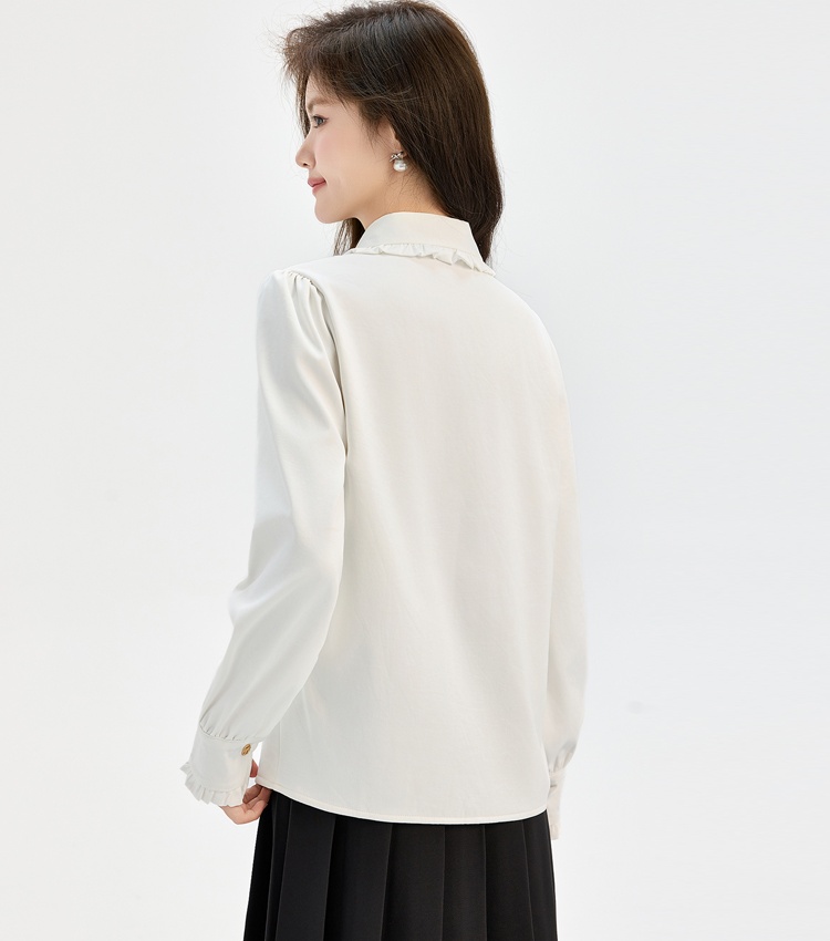 Plus velvet commuting tops Western style shirt