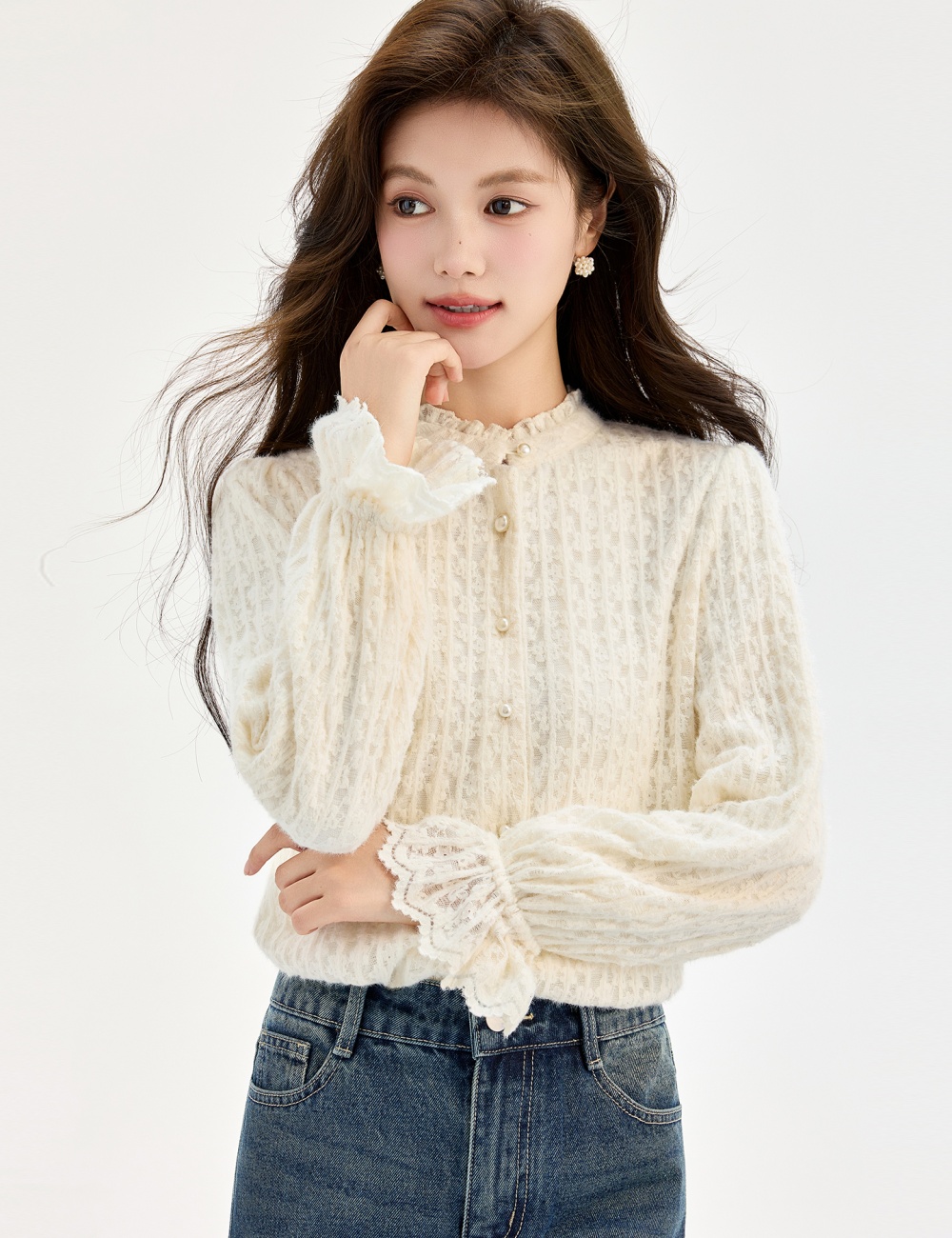 Fungus autumn and winter tops inside the ride small shirt