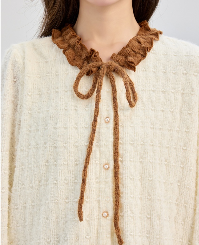 Autumn and winter tops lace shirt for women