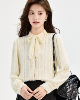 Loose niche shirt long sleeve thick tops for women