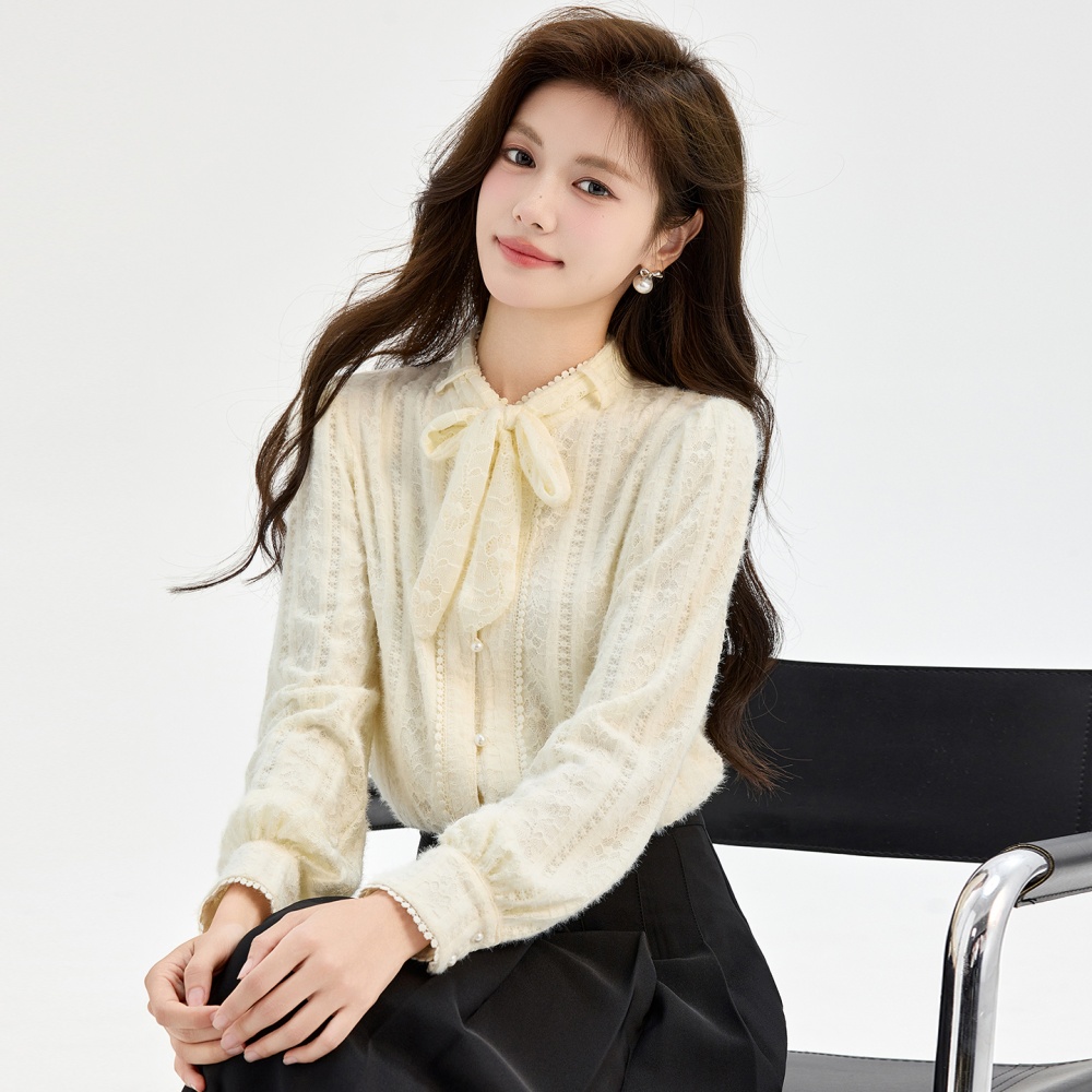 Loose niche shirt long sleeve thick tops for women