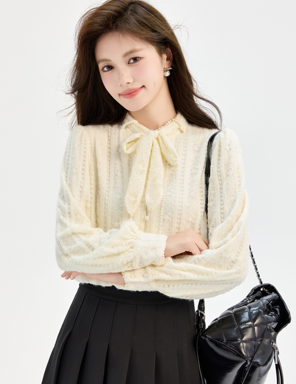 Loose niche shirt long sleeve thick tops for women