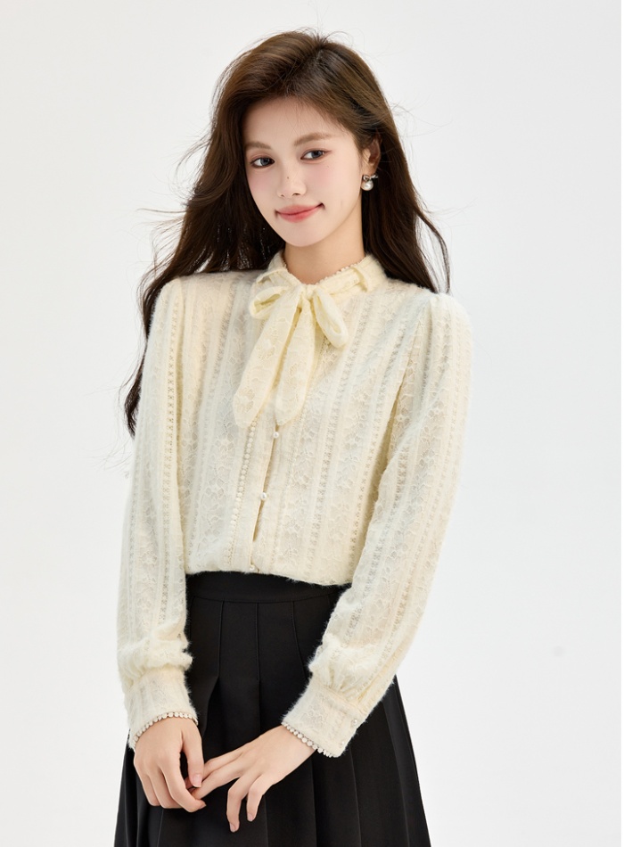 Loose niche shirt long sleeve thick tops for women