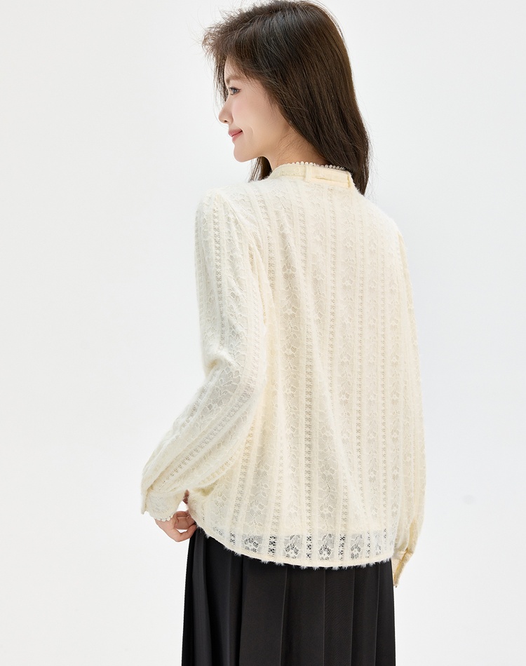 Loose niche shirt long sleeve thick tops for women